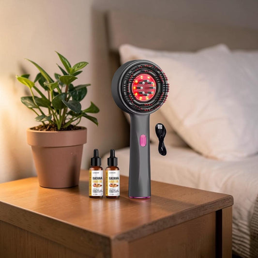 GlowCore™ Scalp Massager + Hair Oil Bundle
